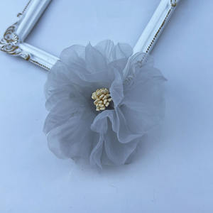 BOXUAN Gasa Core 8cm Ramillete Pin Hecho a mano Flor Ropa Accesorio Broche Flor Broche - Product Image 5