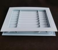 Grille de ventilation de porte sans vis à clipser, en aluminium, à lamelles fixes, panneau de transfert d'air, revêtement blanc, ensemble d'accessoires de ventilation CVC