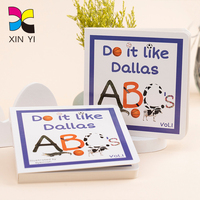 Libro de tablero ABC, cómic hardbound, impresión UV personalizada
