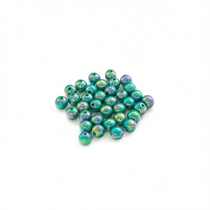 Perline Acriliche Iridiscenti Verdi Ilan 10mm 19g - Product Image 2