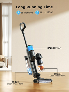 M3 Cordless Wet <b>Dry</b> Vacuum Cleaner <b>Mop</b> Cleaning 55min Auto Suction Floor Self-Cleaning Smart Home Appliance <b>Mop</b> - Product Image 3