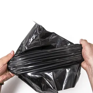 Black Designer Frosted Poly Mailer Custom Logo Polymailer Printed Mailing Bag For Clothes