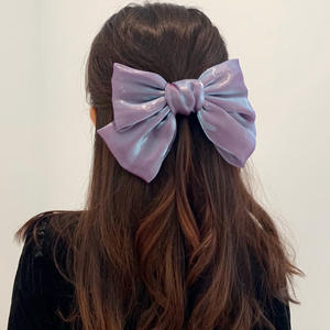 <b>Mermaid</b> Hair <b>Accessories</b> French Alligator Clips Hair Pearl Satin Bowknot Hair <b>Accessories</b> Girls - Product Image 4