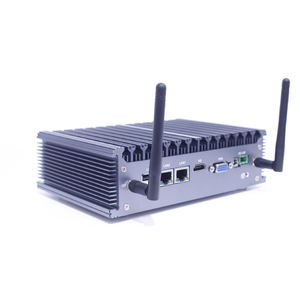 Mini PC fin avec stockage SSD, sans ventilateur, pour bureau, avec port RS232, petit ordinateur industriel, i3/i5/i7, 8 Go + 128 Go - Product Image 2