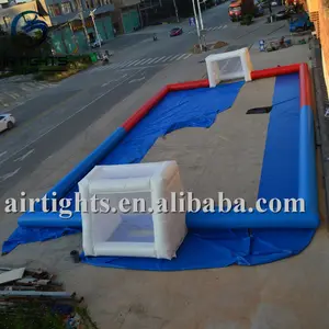 Mạnh Mẽ Bóng Đá Pitch PVC Bạt Kích Thước Tùy Chỉnh Inflatable Bóng Đá Tòa