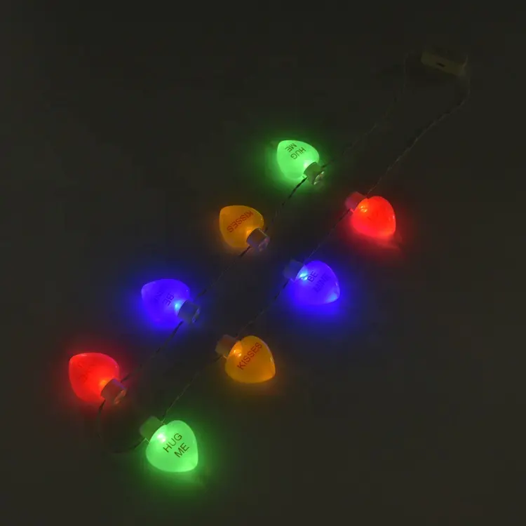 Jumbo Light up Easter Egg Necklace christmas led flashing necklace