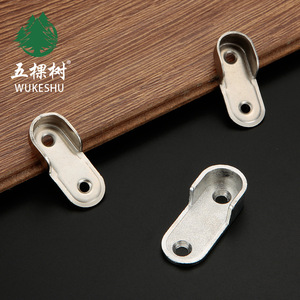 Wukeshu Zinc Alloy Coat Rod Holder 16mm Wall Mount Non-Detachable <b>Wardrobe</b> <b>Hardware</b> Support - Product Image 4