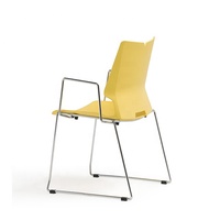 Chaise de formation moderne de luxe en PP pour le bureau, la salle de réunion, l'école, les hôtels, les salles à manger, empilable, métal, plastique, chaise de réunion de conférence