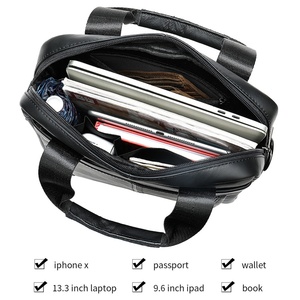 Boshiho Cross Body Messenger <b>Bag</b> Zip Travel Purses Crazy Horse Leather Shoulder <b>Bag</b> <b>for</b> <b>Men</b> - Product Image 2