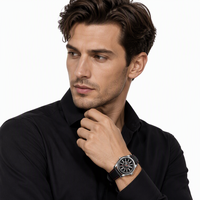 Montre mécanique automatique pour homme avec logo personnalisé OEM ODM, vente en gros, boîtier en acier inoxydable, étanche, date, calendrier, montre-bracelet pour homme