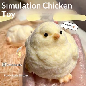Jouet anti-stress en peluche poussin mignon à pincer, en TPR, fait main, pour enfants de 5 à 7 ans, amusant et ludique - Product Image 2