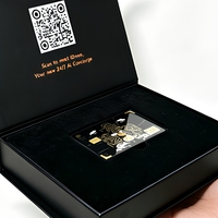 Station NFC programmable 215 carrée pour carte de commentaires Google, carte de table NFC avec code QR, carte cadeau, carte à jouer, boîte magnétique