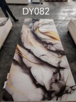 Nouveau design, panneau mural en PVC effet marbre brillant UV, imperméable, pour la décoration intérieure moderne, les salles de bain, les extérieurs et les entrepôts.