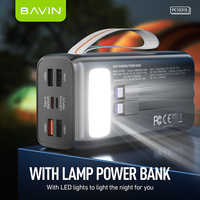 BAVIN 30000mah Produits populaires PC1031S Batterie externe portable à charge rapide avec câbles intégrés
