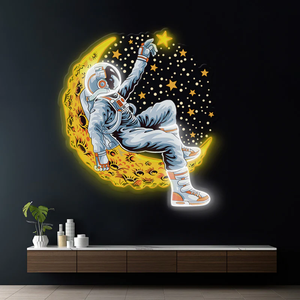 Letrero de neón Led Spaceman personalizado, diseño de pared de astronautas, tienda, logotipo comercial, letrero de neón, diseño de luz para la decoración de pared de tu tienda - Product Image 5