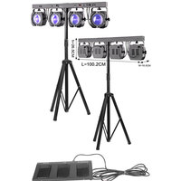 Projecteurs de scène DJ 4SPOT RGBW 4x 60W à vente chaude, système de projecteurs de barre avec contrôle DMX512 et angle de faisceau réglable
