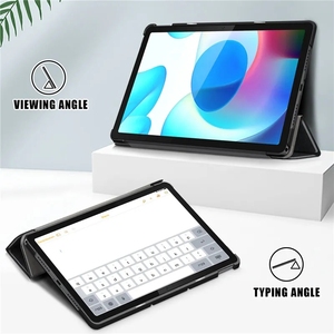 Funda para Tablet <span class=keywords><strong>Realme</strong></span> <span class=keywords><strong>Pad</strong></span> <span class=keywords><strong>10.4</strong></span> Pulgadas RMP2102 RMP2103, Carcasa para Oppo <span class=keywords><strong>Realme</strong></span> <span class=keywords><strong>Pad</strong></span> <span class=keywords><strong>10.4</strong></span> 10 4 2021, Funda con Soporte Plegable de Cuero - Product Image 3