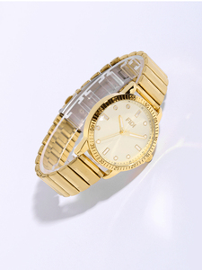 2025 FIDI Metal Stainless Steel Scratch-Resistant Waterproof Double Push Button Simple Elegant Luxurious Business Quartz <b>Watch</b> - Product Image 2