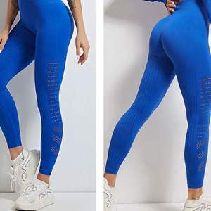 Women's Gym & Yoga <b>Leggings</b> Solid Color Breathable Material Customized Logo Professional Manufacturer Elastic Waist Closure - Product Image 5