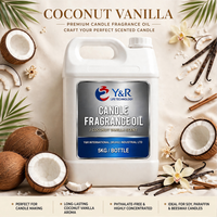 Huile parfumée concentrée de noix de coco et vanille de marque Strong Brand pour bougies à la cire de soja et diffuseurs d'arômes