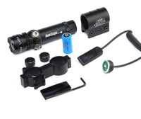 Lunette de visée de haute qualité avec viseur laser rouge, lunette avec monture large, livrée avec lampe torche laser