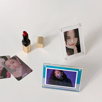 Vente en gros moderne 4x6 Mini cadre photo acrylique transparent pour image Instax affichage de bureau bloc de cadres photo en lucite en cristal