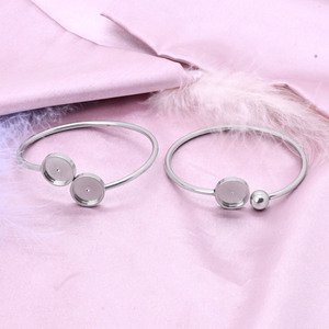 Stainless Steel <b>Soft</b> <b>Wire</b> Round Heart Bracelet DIY Jewelry Accessory Unisex Fashion String Bracelet - Product Image 2