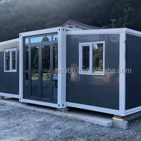Maison conteneur pliable à double aile de 20 pieds : une micro-maison à assembler rapidement et facilement à transporter