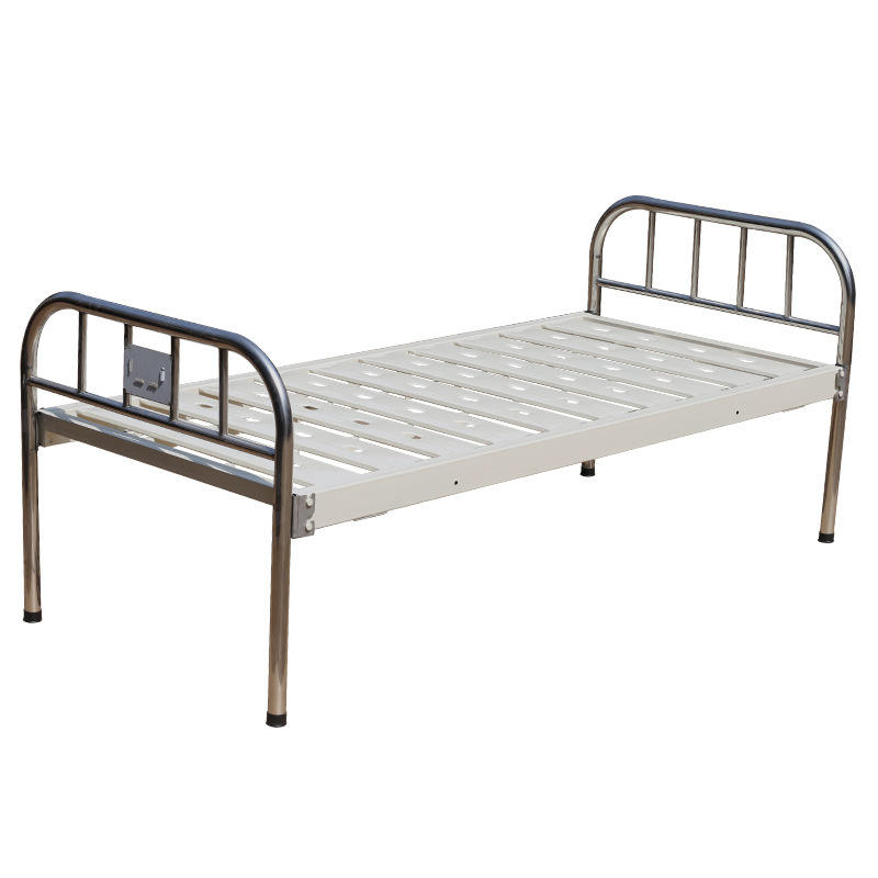 เตียงพยาบาลแบบเรียบสแตนเลส