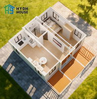 Maison conteneur préfabriquée sécurisée en panneaux sandwich d'acier européens, extensible, 20 pieds, 40 pieds, respirante, certifiée CE, pour hôtel et logement