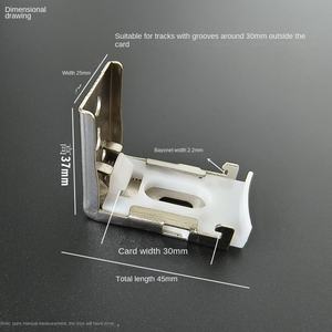 Support à pression en fer fixe pour fenêtre stores vénitiens Installation store enrouleur doux gaze rideau bois rideau rideau accessoires - Product Image 2