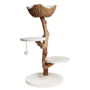 Arbre à chat de luxe en bois, grand format, avec motif floral, de type tour, moderne, <span class=keywords><strong>pour</strong></span> appartement - Product Image 3