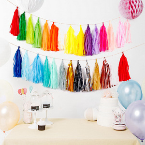 Colorful Paper <strong>Tassel</strong> Ribbon Decoration Party <strong>Balloon</strong> Decoration Birthday Wedding Scene Supplies Toy Paper <strong>Tassel</strong> - Product Image 2