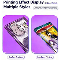 Briques acryliques transparentes holographiques numériques en époxy pour affichage de billets, souvenirs, photos, images, promotion et personnalisation