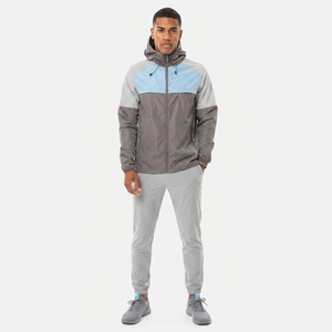 New Stylish <b>Men's</b> <b>Warm</b> Windbreaker <b>Jacket</b> with Zipper Canvas Stand Collar 100% Cotton Autumn Windproof - Product Image 1