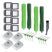 Cocok untuk Irobot Roomba I7/i3/i4/e5/e6/e7 Vacuum Cleaner Hepa Filter Side Brush Vacuum Cleaner Bags Set Vacuum Cleaner Parts