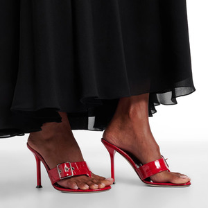 Nouveauté tendance 2026 : <span class=keywords><strong>Mules</strong></span> à talons hauts pour <span class=keywords><strong>femme</strong></span>, effet croco, avec bride à boucle - Product Image 5