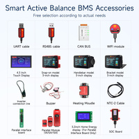 Accessoires BMS Intelligents 100 Balance : Module Wi-Fi BT, Écran d'Affichage LCD, Convertisseur CANBus UART 485, Indicateur SOC pour BMS LiFePO4 16S 48V