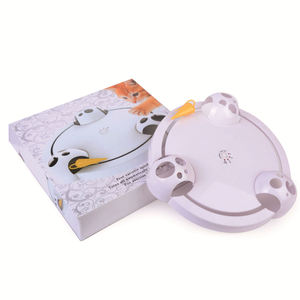 Jouet interactif moderne en plastique pour chat, attrape-souris électronique rotatif, plateau tournant pour chaton, vitesse réglable - Product Image 1