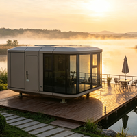 Maison-capsule préfabriquée à deux chambres, grande capacité, mobile, pour les vacances en famille