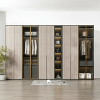 Armoire de style italien BALOM haut de gamme avec organisateur de tiroirs et tringle de suspension, solution de rangement gain de place