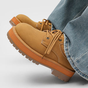 Nouvelles bottes basses pour hommes fabriquées à l'usine de Wenzhou, prix bas, pointures 39-44, lacets, chaussures Derby tendance, produits africains tendance 2026 - Product Image 3