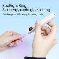 Lampe LED portable rechargeable sans fil populaire pour le séchage du vernis à ongles en gel, compacte, avec écran LCD