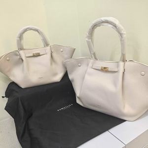 Luxury Leather Hand Bag Large Capacity Top Handle Handbag With Gold <b>Lock</b> Elegant Work Bag For Women - Product Image 1