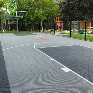 Suelo Deportivo de Plástico PP Suspendido, Encastrable, Antideslizante, para Cancha de <span class=keywords><strong>Baloncesto</strong></span>/Tenis/Fútbol Sala, Ensamblado, para Exteriores - Product Image 3