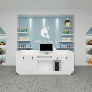 Trẻ em khu vui chơi quầy thu ngân cho trẻ em bàn tiếp tân theo chủ đề hoạt hình cho mẫu giáo - Product Image 4