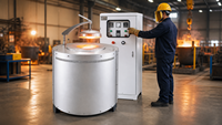 Fourneau à induction pour le chauffage de billettes 100KW 380V 440V pour la ligne de production de forgeage de l'acier et de l'aluminium OEM
