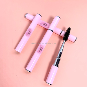 Privata Label Rose Gold Travel Reutilizable Cepillos <span class=keywords><strong>de</strong></span> <span class=keywords><strong>pestañas</strong></span> <span class=keywords><strong>de</strong></span> metal flexibles Cepillo <span class=keywords><strong>de</strong></span> <span class=keywords><strong>pestañas</strong></span> retráctil curvo con tapa <span class=keywords><strong>de</strong></span> estuche - Product Image 2