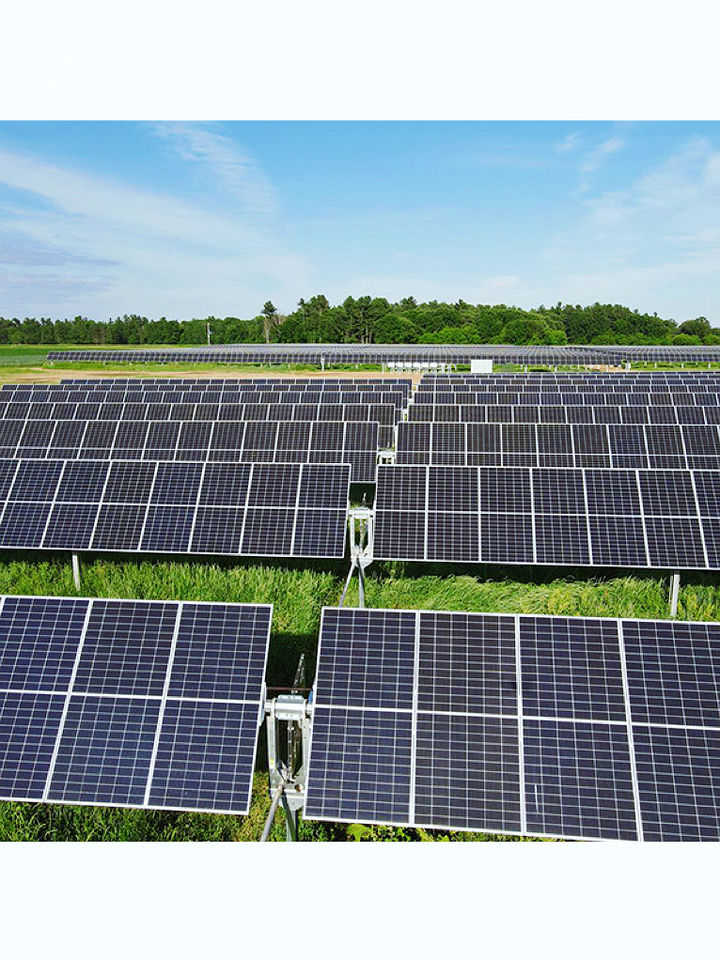 For Robust Anodized Aluminum Overlapping Half Cell Solar Panel Module ...