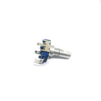 Potentiomètre rotatif à 360 degrés de qualité supérieure, 11 mm, 4 broches, série R11, longue durée de vie, arbre métallique, film de carbone, rhéostats rotatifs à 2 gangs